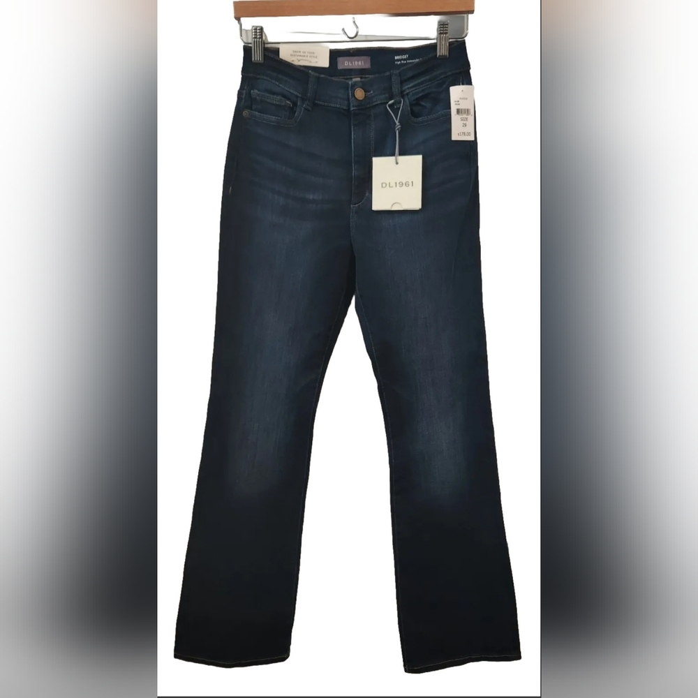 NWT DL1961 Denim Instasculpt Bridget Boot High Rise Peak Dark Wash Jean Sz 29